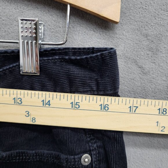 Ann Taylor LOFT Modern Slim Straight Leg Black Corduroy Pants Women’s Size 10 - Picture 7 of 7